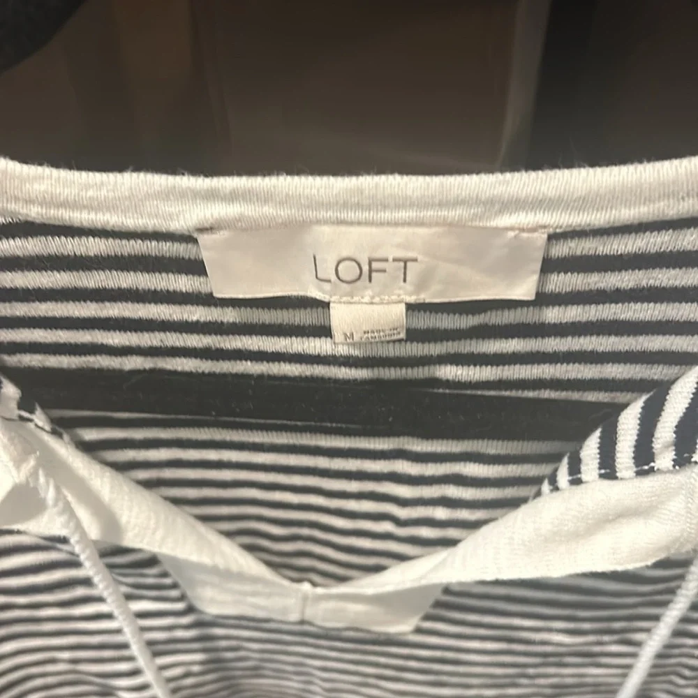 Lot of three loft Sweater size m elephant sweater size L blue cardigan size L - Picture 8 of 9